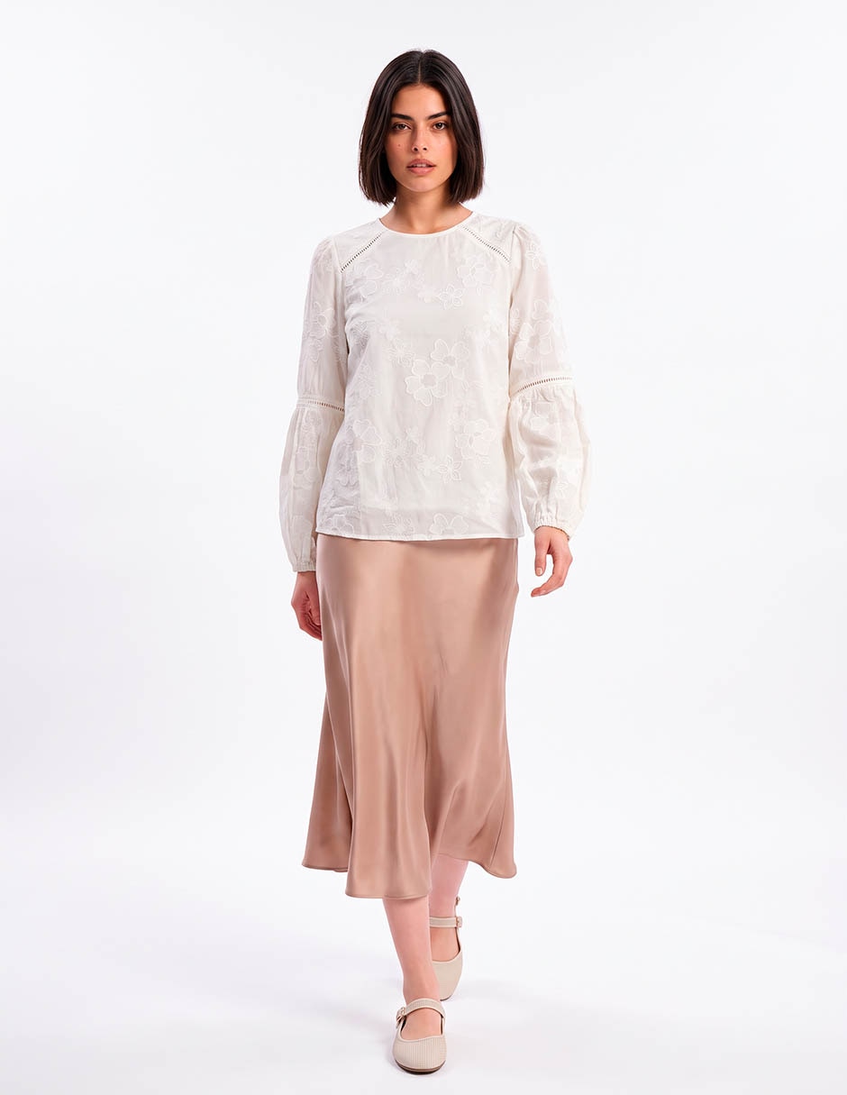 Blusa manga corta para mujer