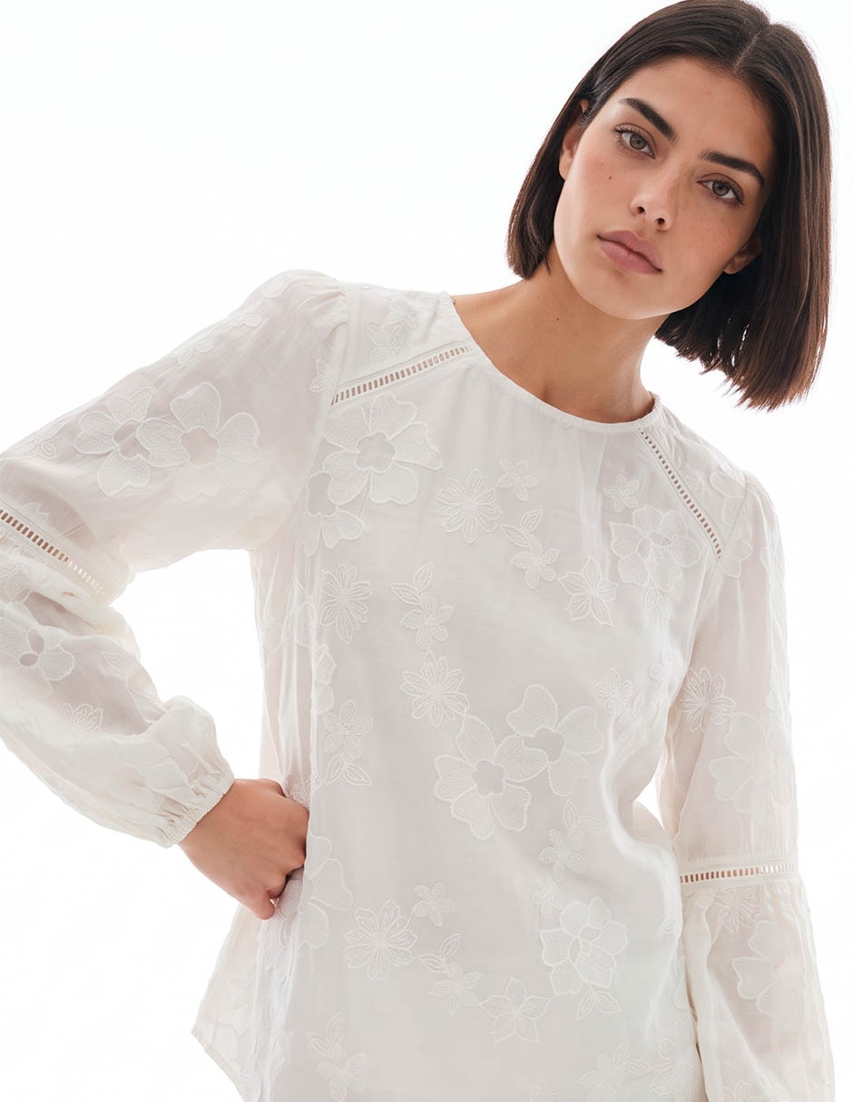 Blusa manga corta para mujer 4