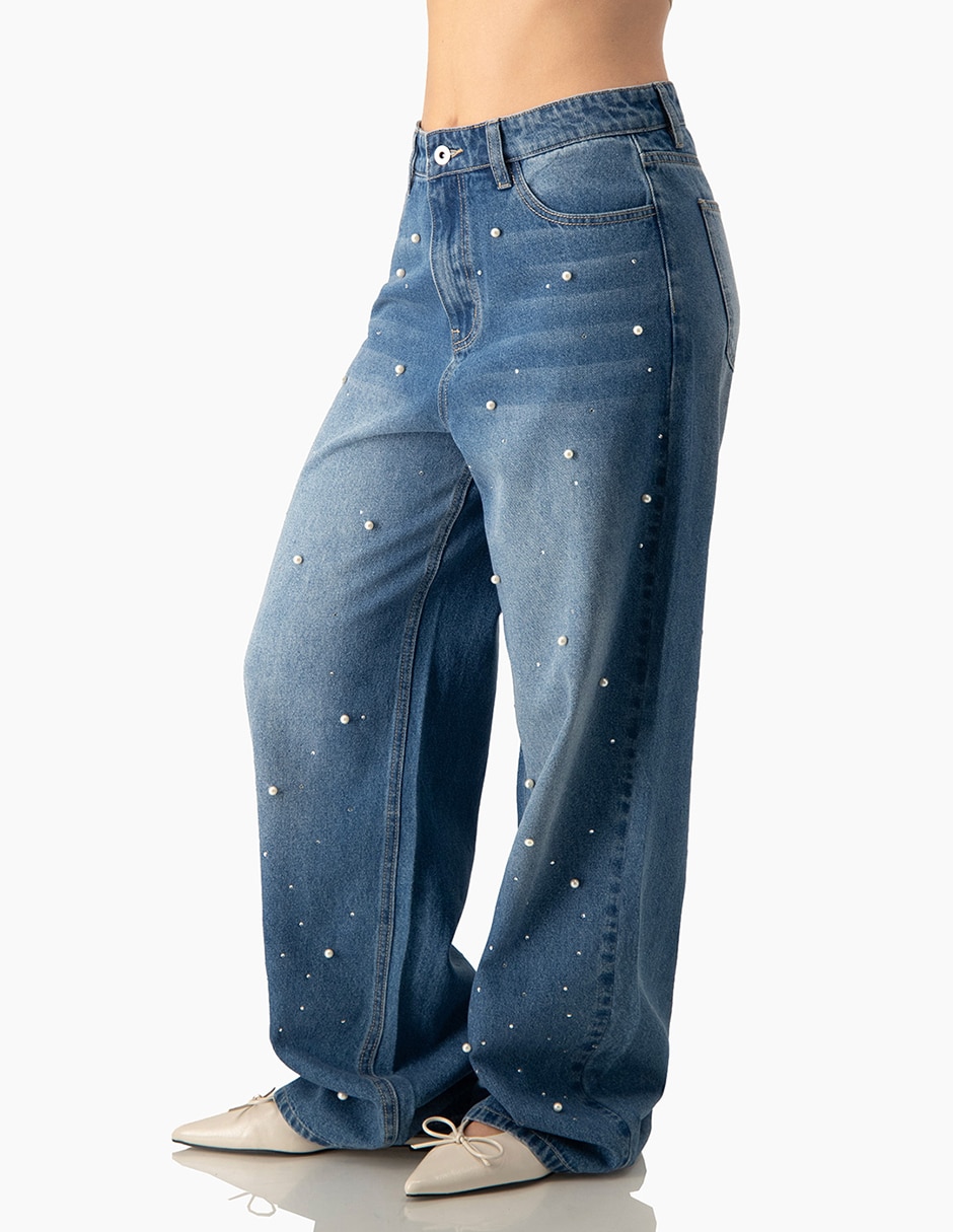 Jeans mom cintura para mujer 3