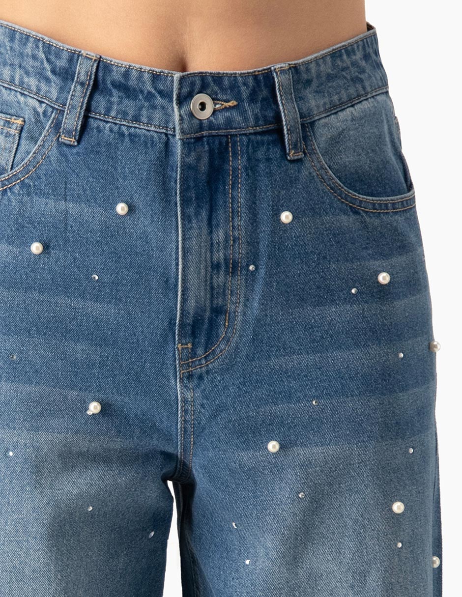 Jeans mom cintura para mujer 5