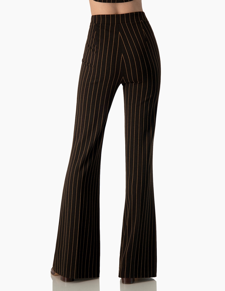 Pantalón regular acampanado para mujer 2
