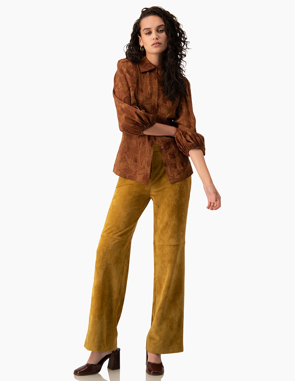 Pantalón regular recto para mujer 5