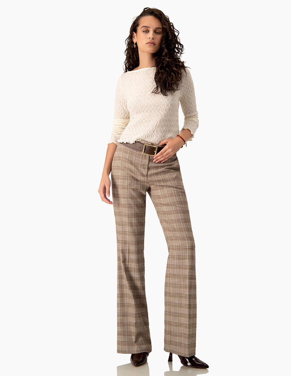 Pantalón regular recto para mujer 5