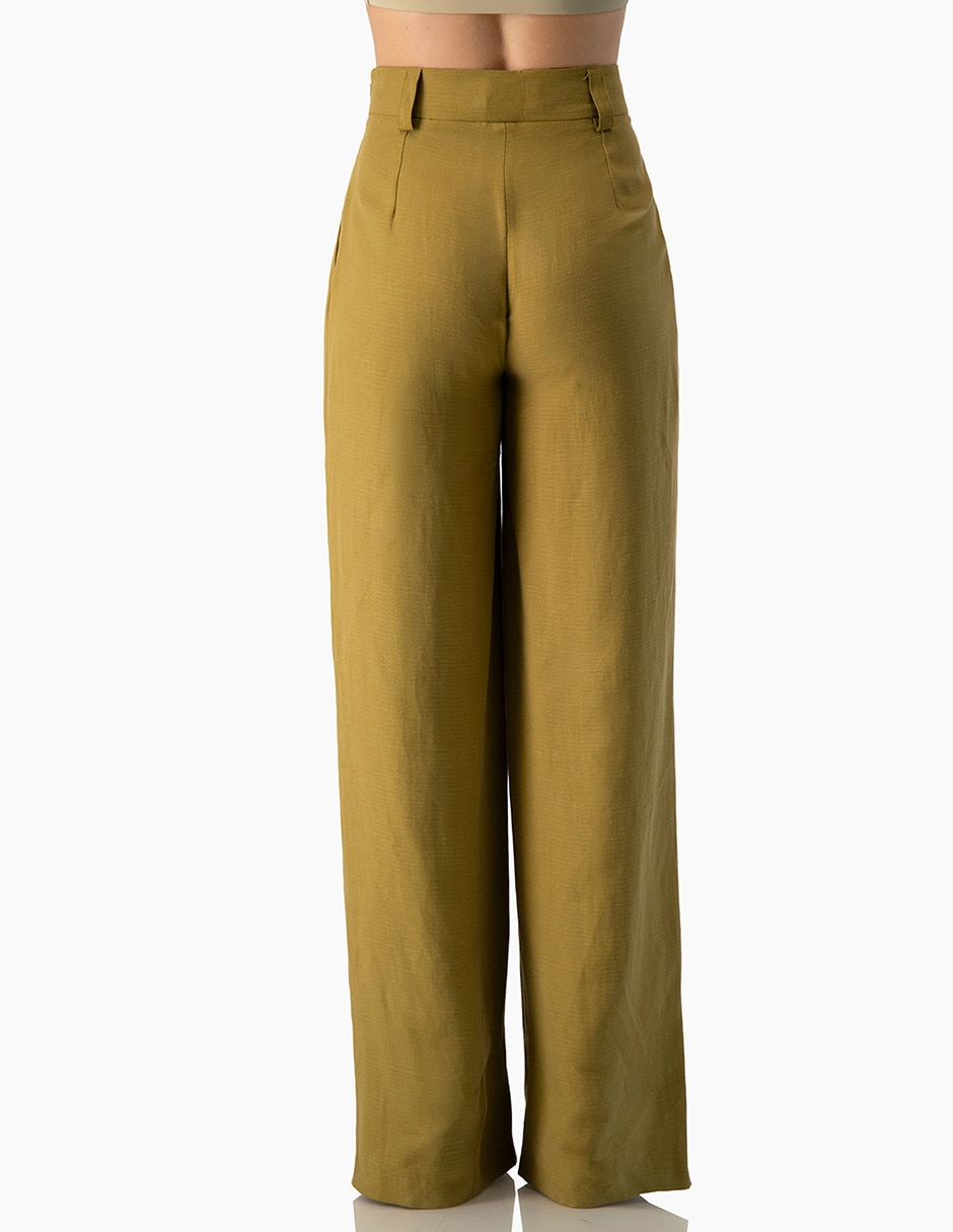 Pantalón regular amplio para mujer 2