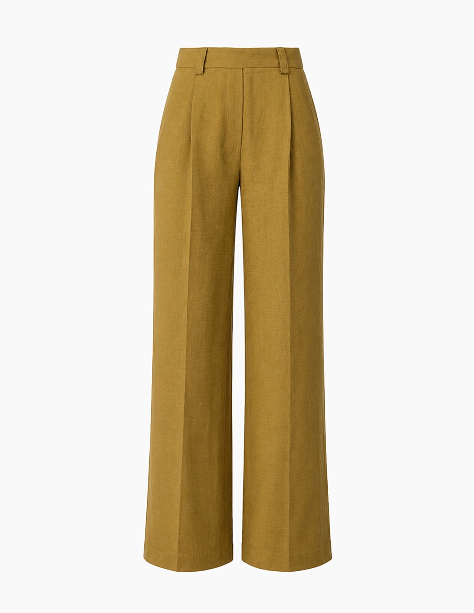 Pantalón regular amplio para mujer 7