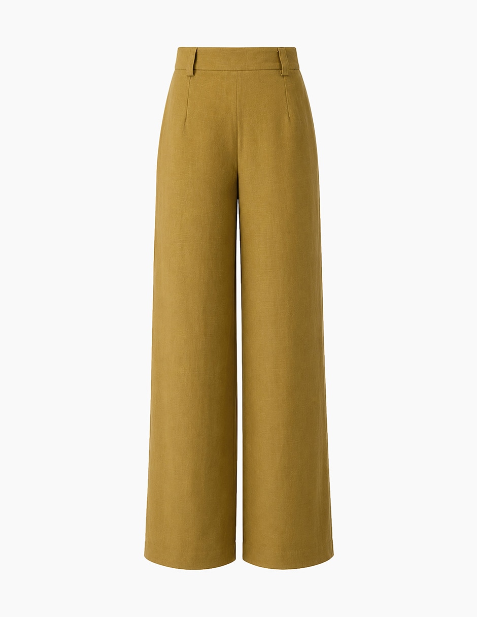 Pantalón regular amplio para mujer 8