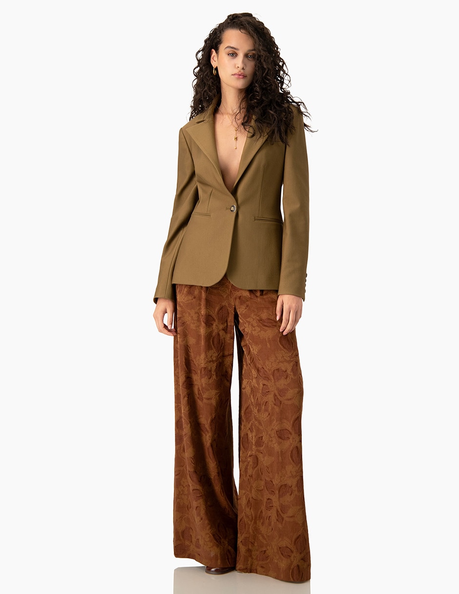 Pantalón regular amplio para mujer 5