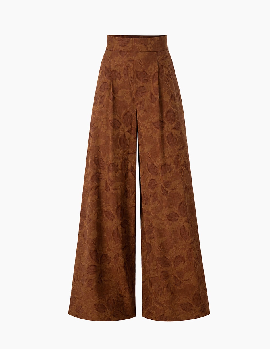 Pantalón regular amplio para mujer 7