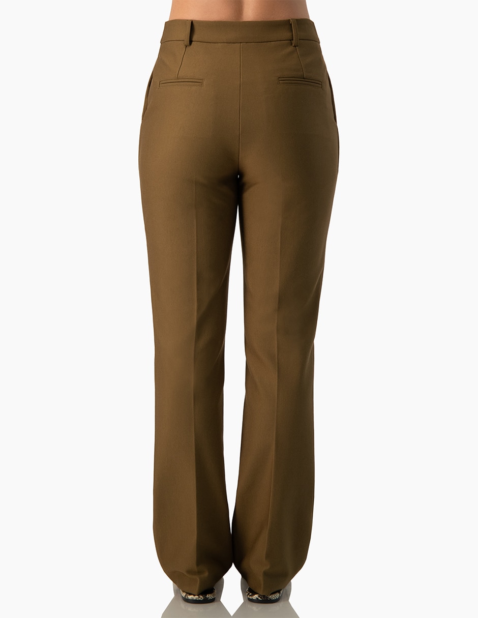 Pantalón regular recto para mujer 2