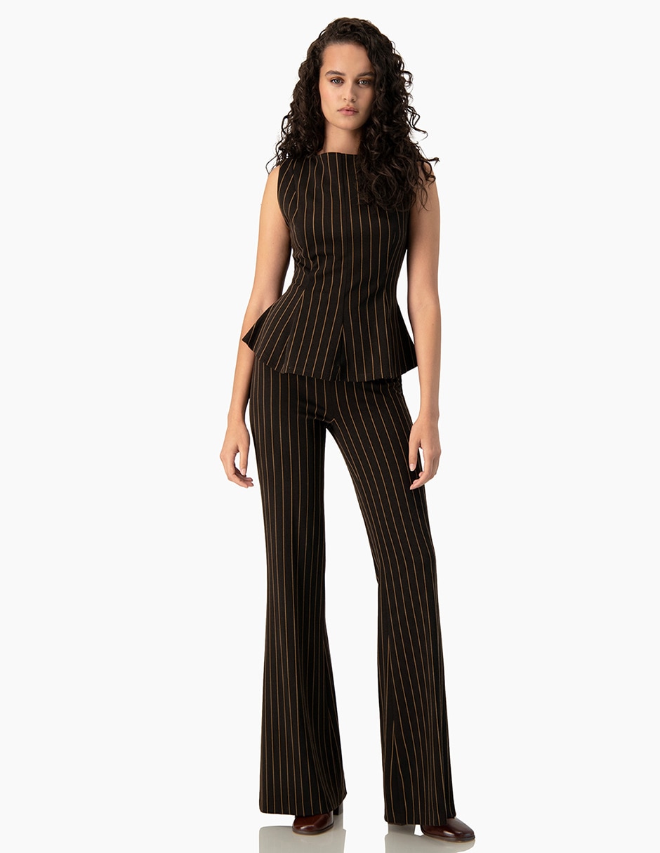 Blusa peplum sin manga para mujer 4