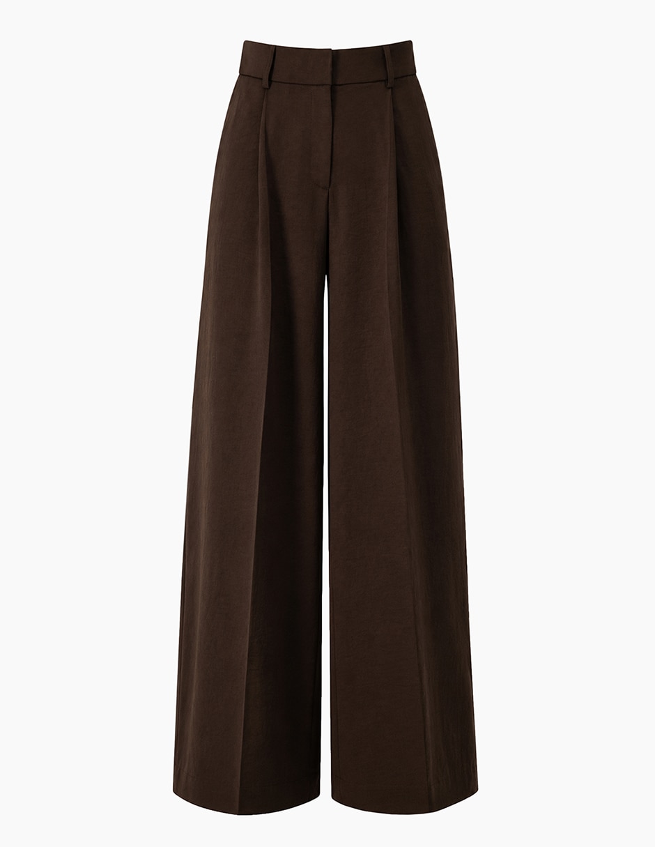 Pantalón regular amplio para mujer 7