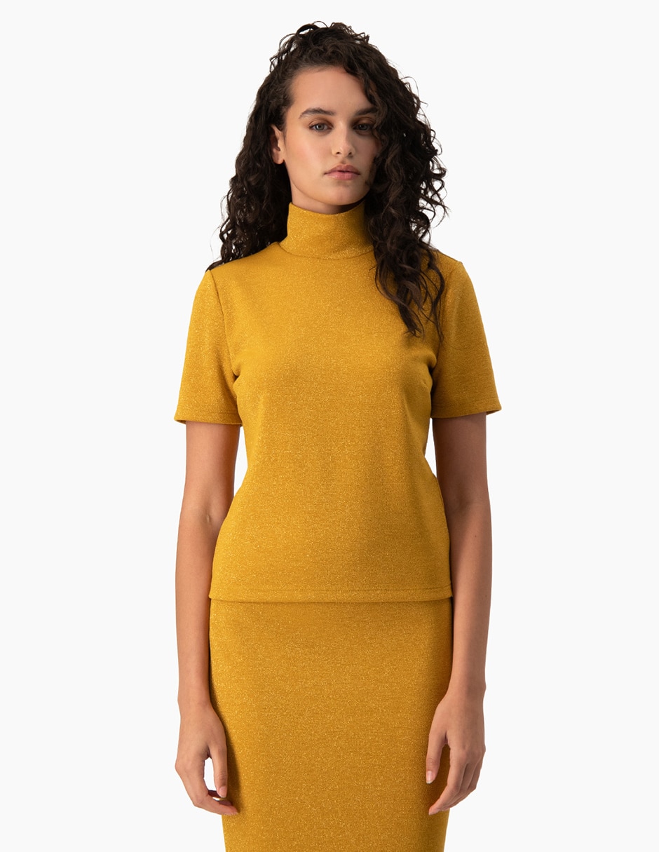 Blusa manga corta para mujer