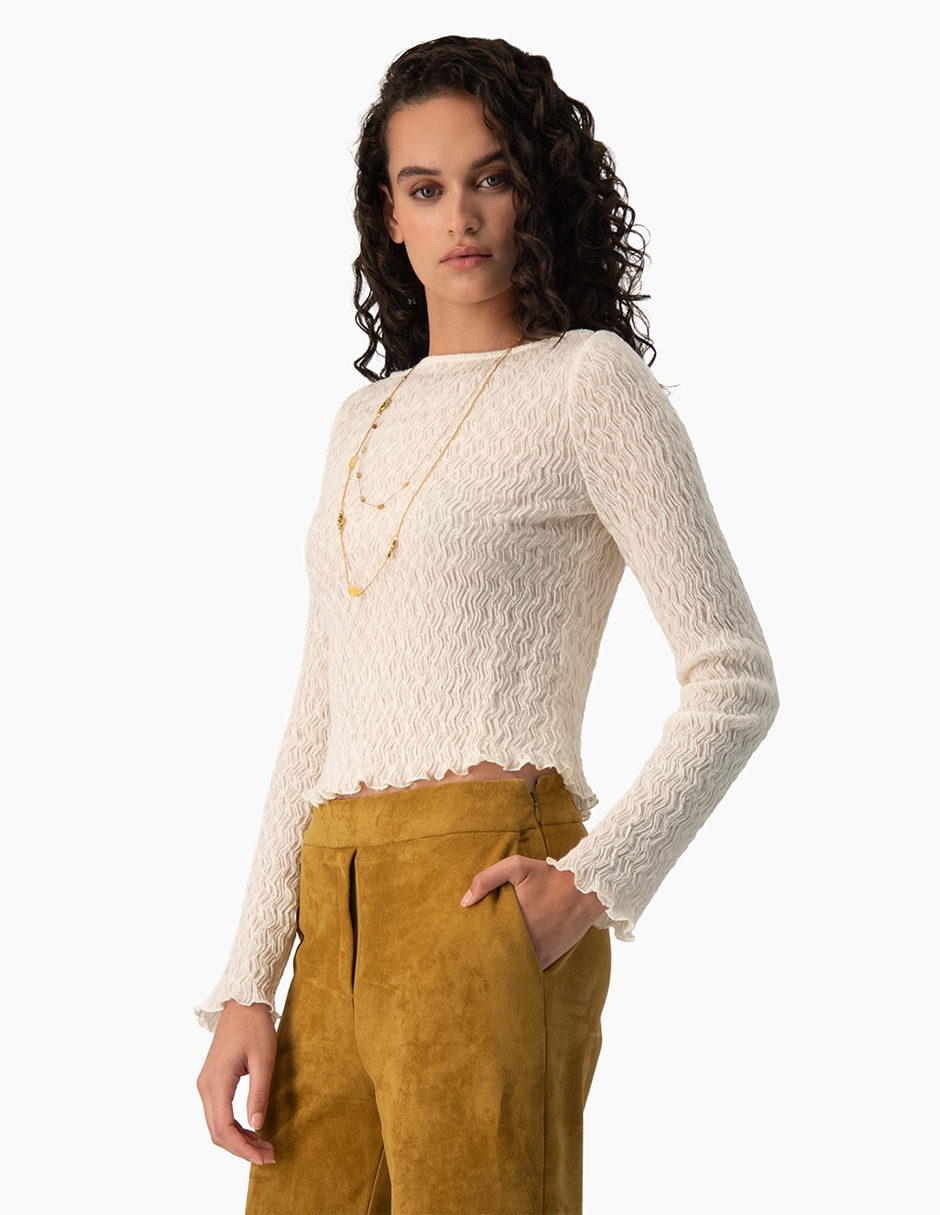 Blusa manga larga para mujer 3