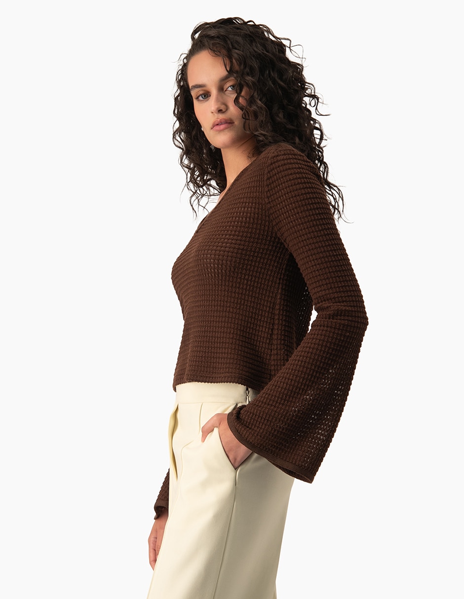Blusa manga larga para mujer 3
