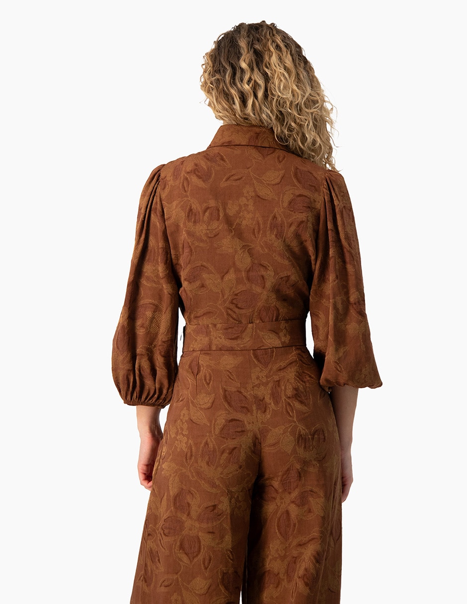 Blusa camisera manga 3/4 para mujer 2