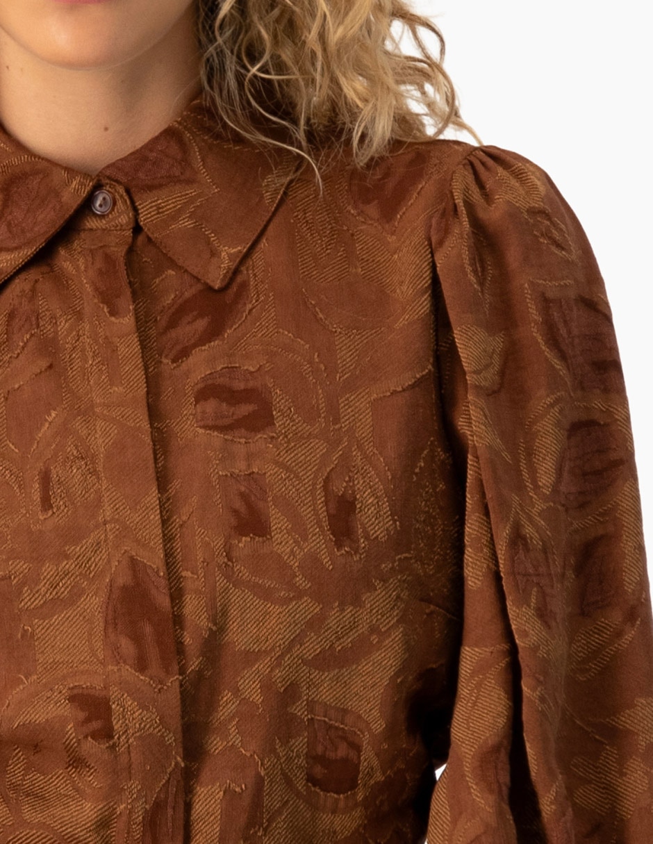 Blusa camisera manga 3/4 para mujer 6