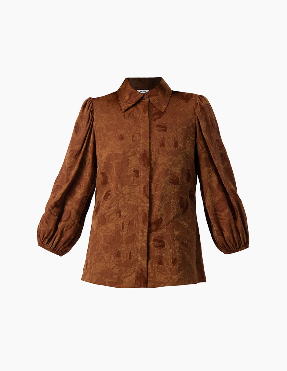 Blusa camisera manga 3/4 para mujer 7