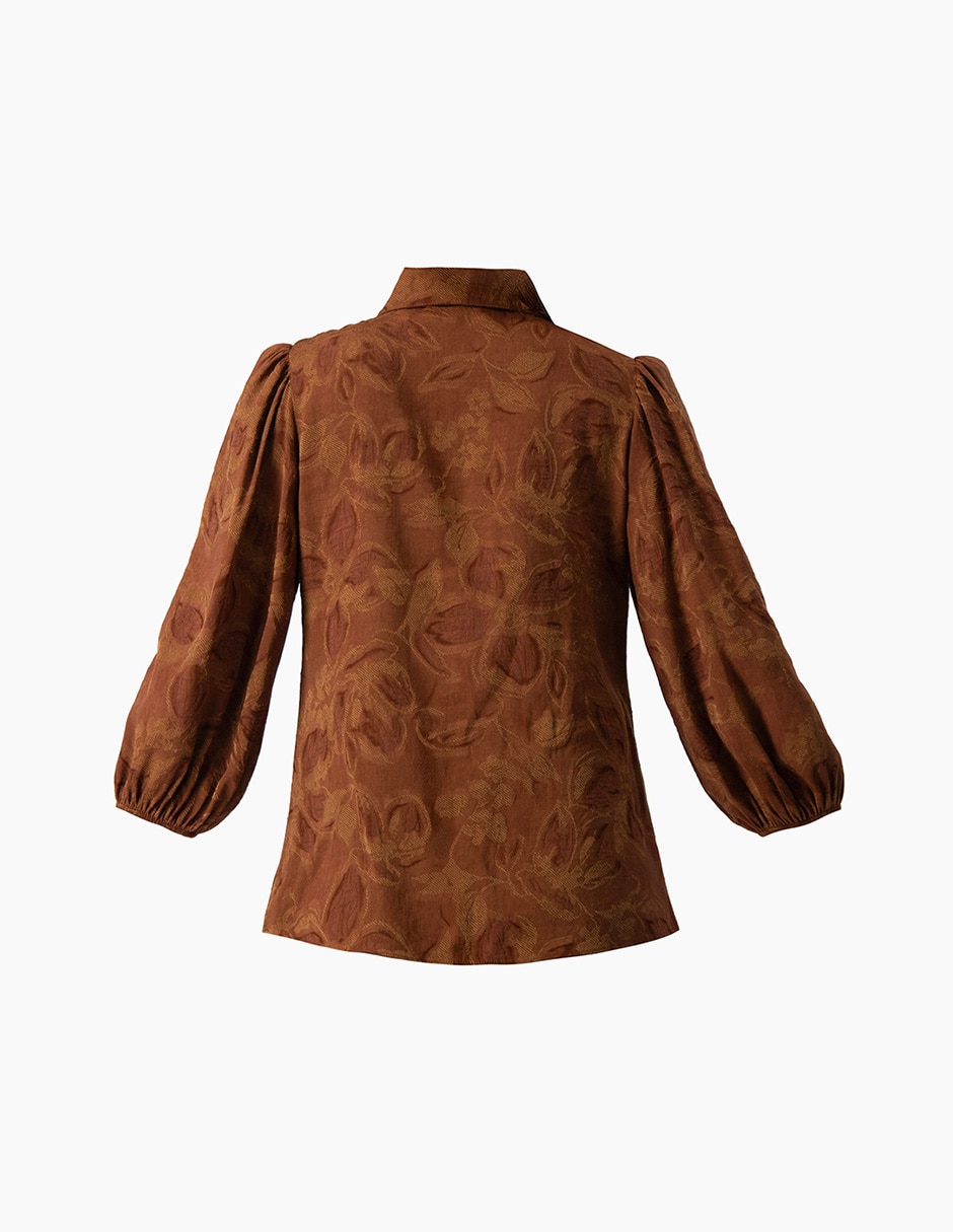 Blusa camisera manga 3/4 para mujer 8