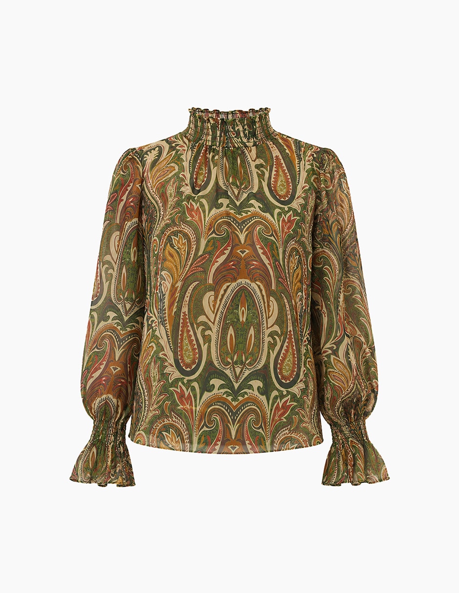 Blusa manga larga para mujer 7
