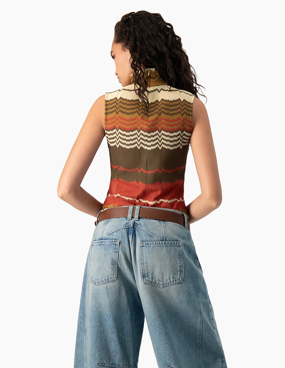 Blusa sin manga para mujer 2