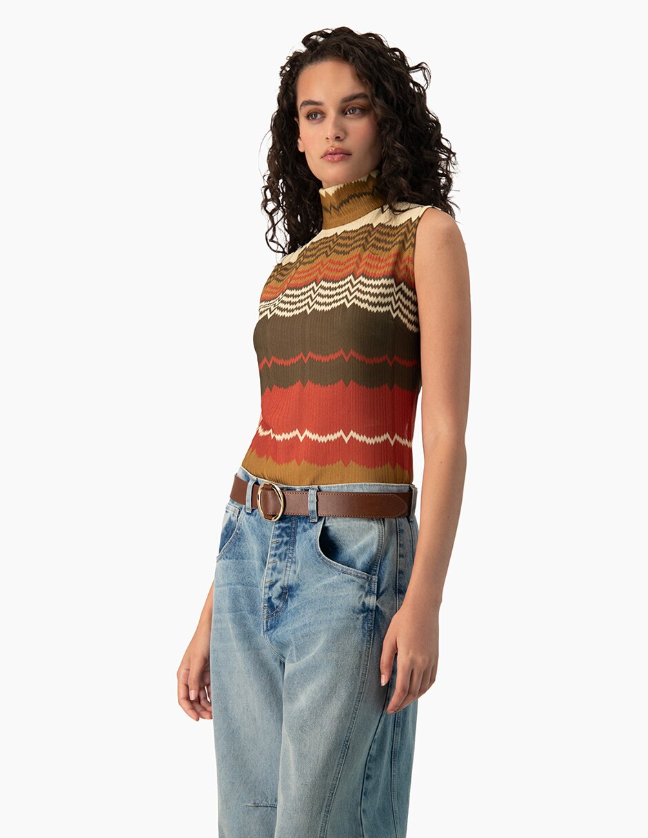 Blusa sin manga para mujer 3