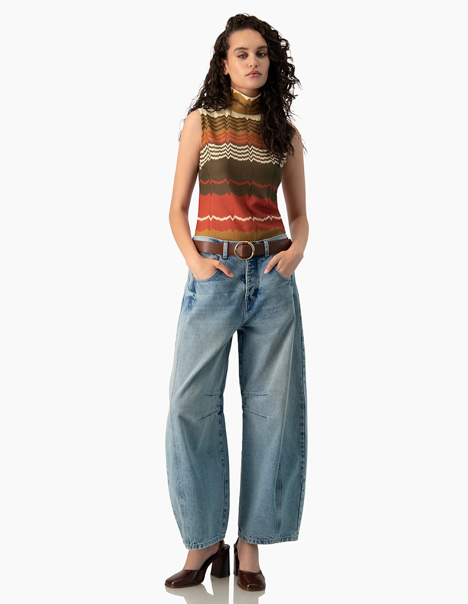 Blusa sin manga para mujer 4