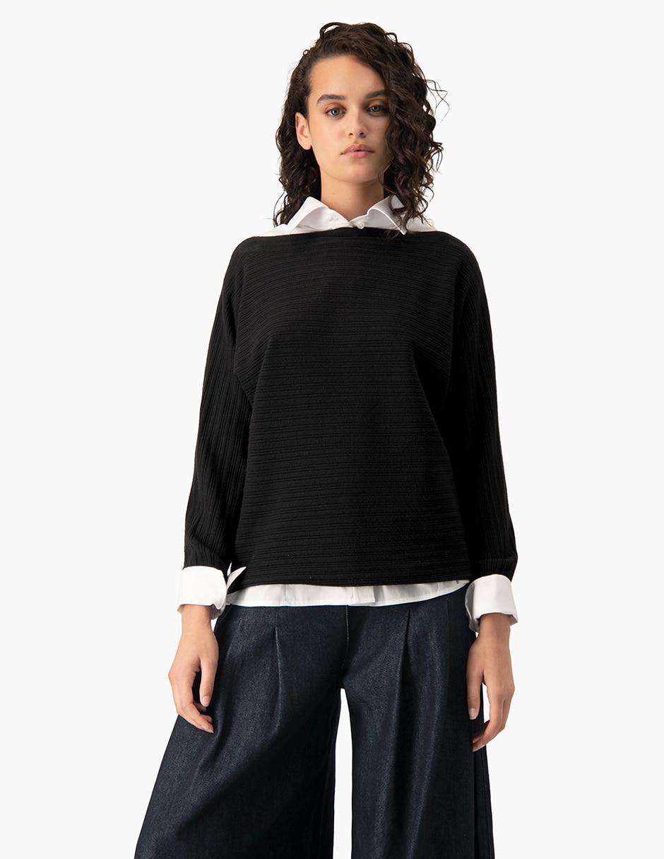 Suéter cuello redondo para mujer Suéter cuello redondo para mujer
