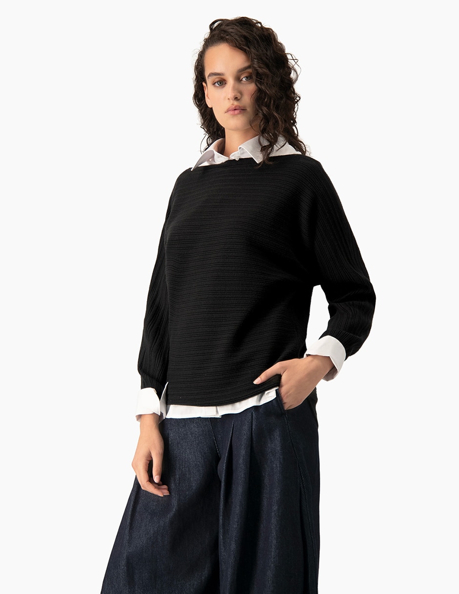 Suéter cuello redondo para mujer 3