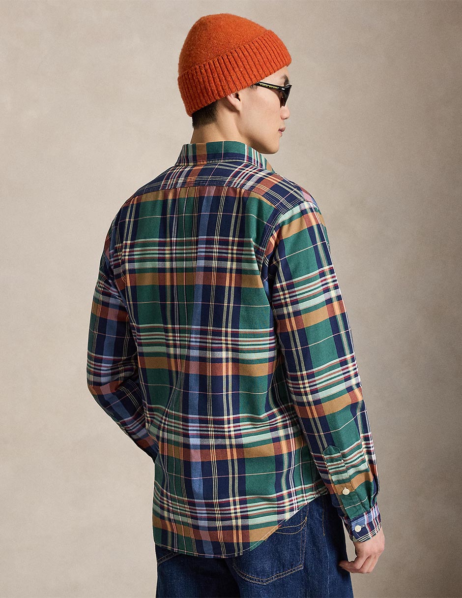 Sobrecamisa casual de algodón manga larga para hombre 7