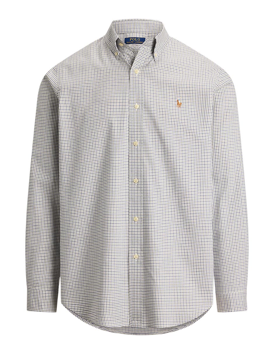 Camisa business casual de algodón manga larga para hombre 9