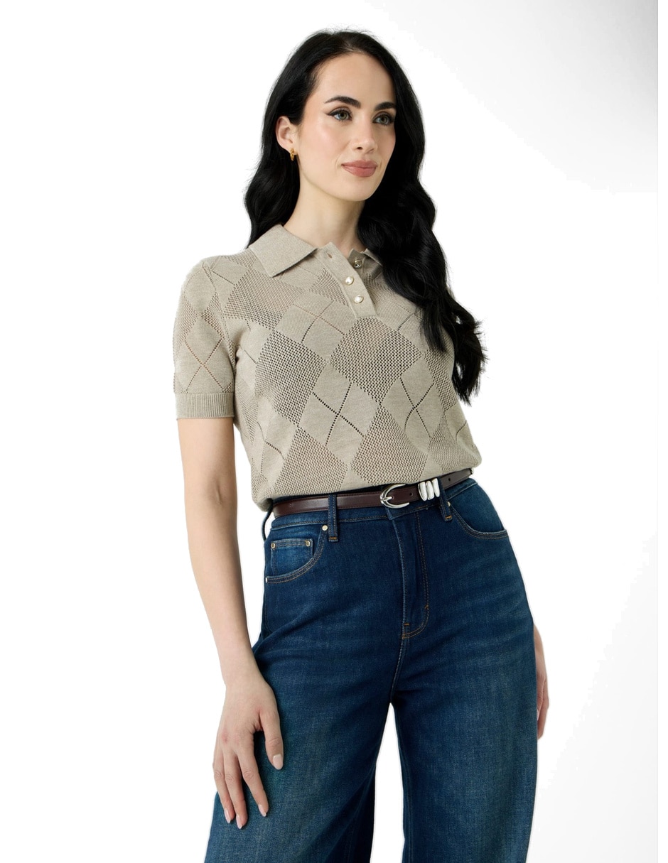 Playera manga corta cuello redondo para mujer Playera manga corta cuello redondo para mujer