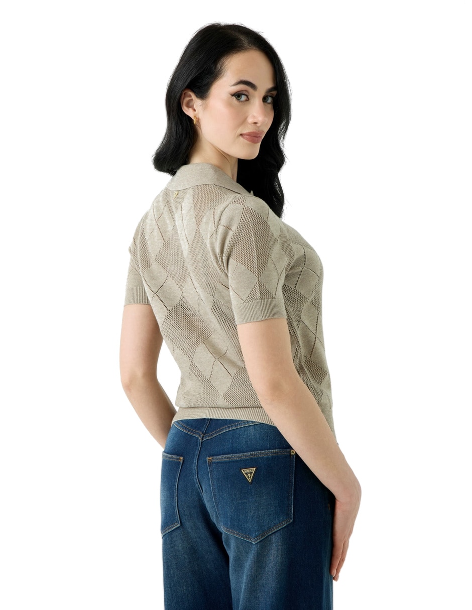 Playera manga corta cuello redondo para mujer 3
