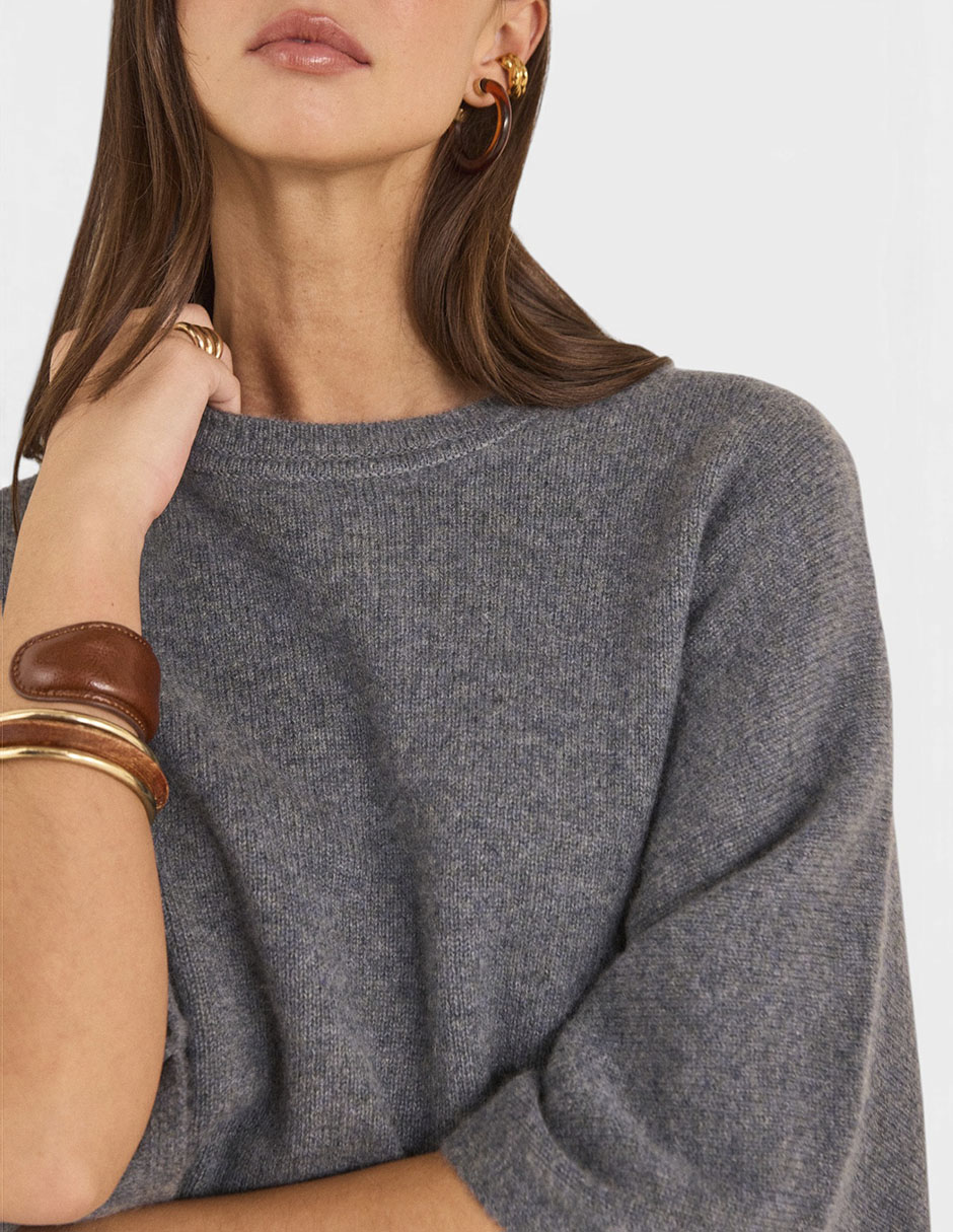 Suéter cuello redondo para mujer 3