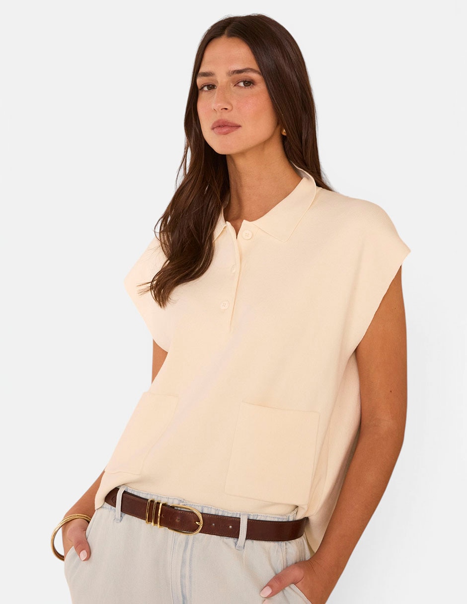Playera tipo polo para mujer 2