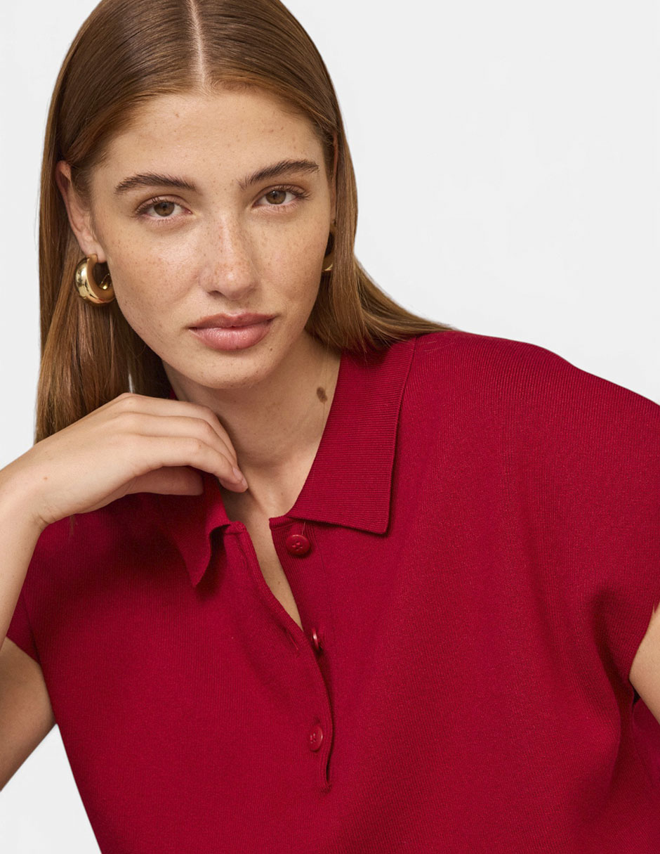 Playera tipo polo para mujer 4