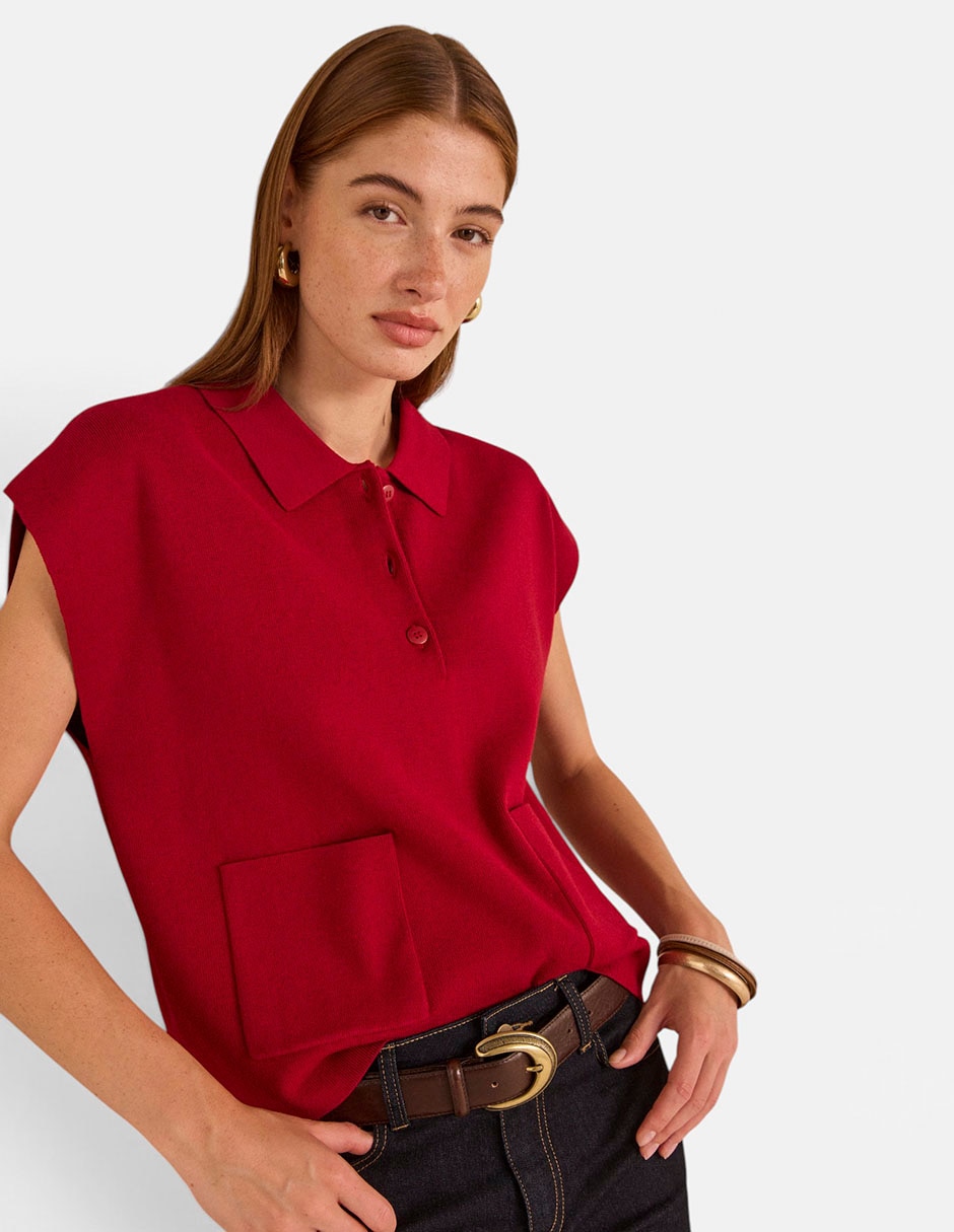 Playera tipo polo para mujer 3