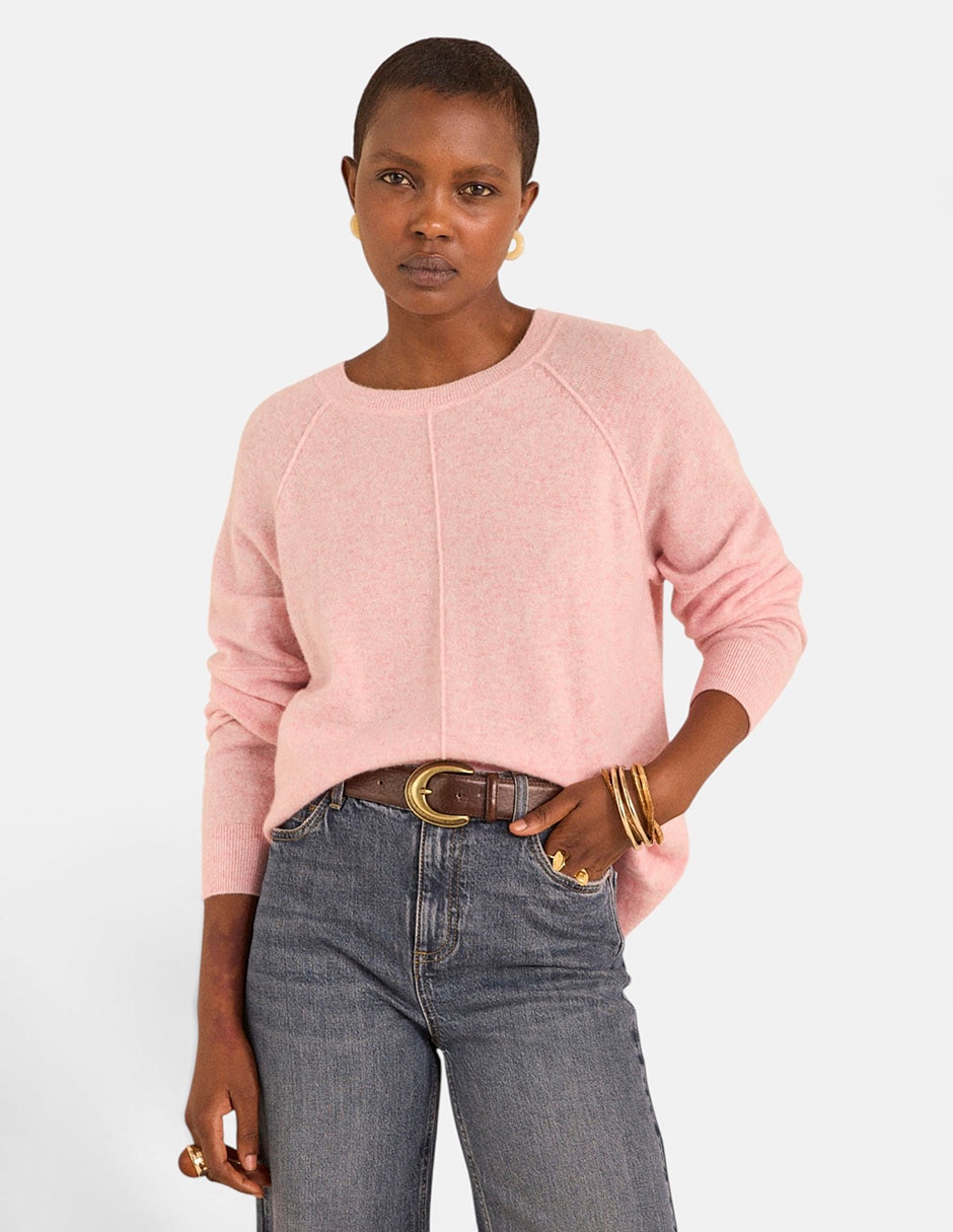 Suéter cuello redondo para mujer