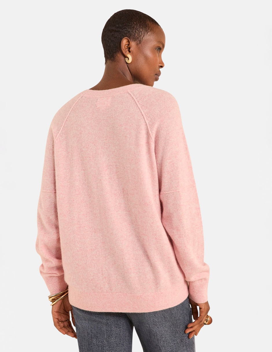 Suéter cuello redondo para mujer