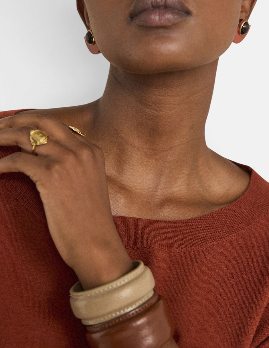 Suéter cuello redondo para mujer