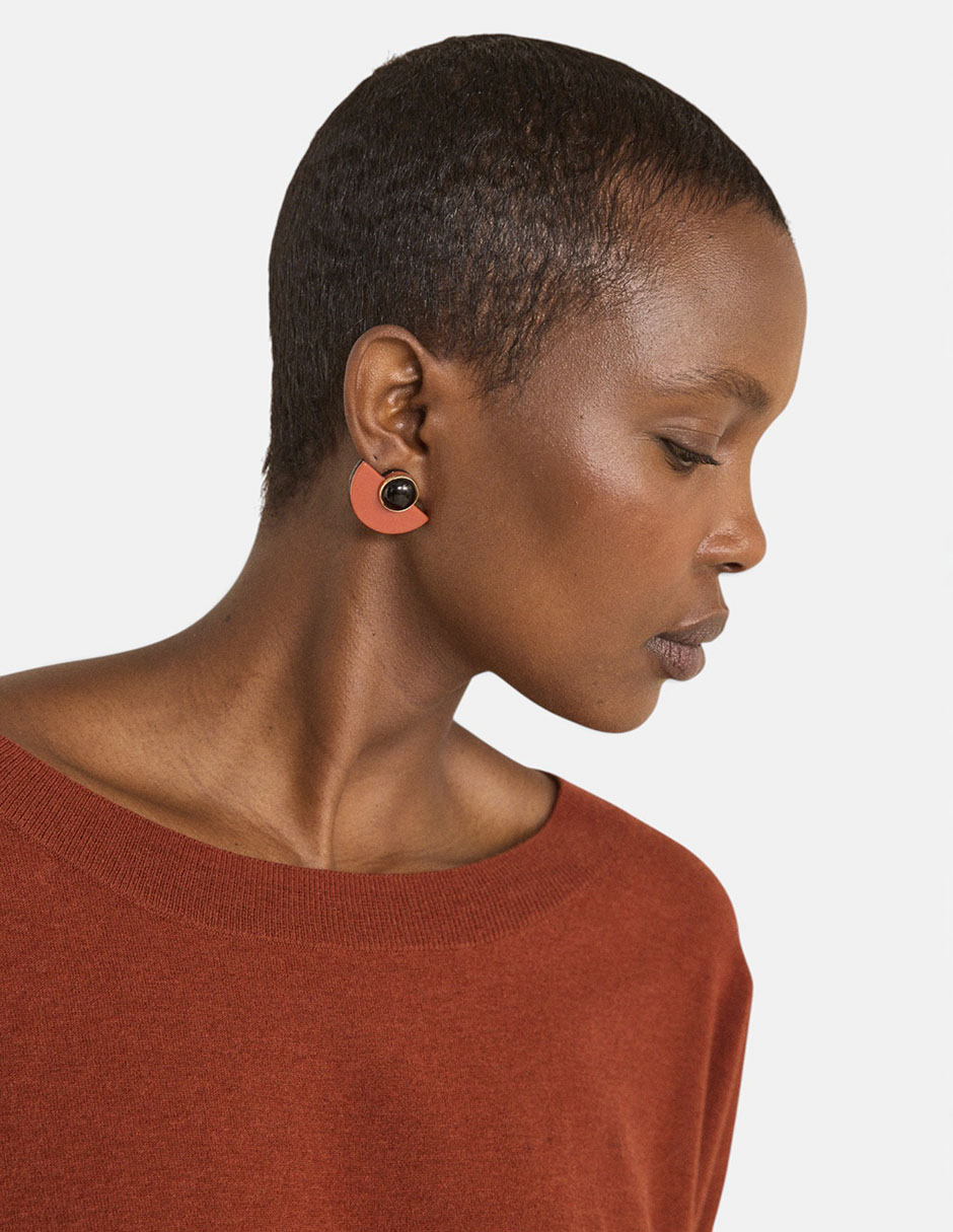 Suéter cuello redondo para mujer