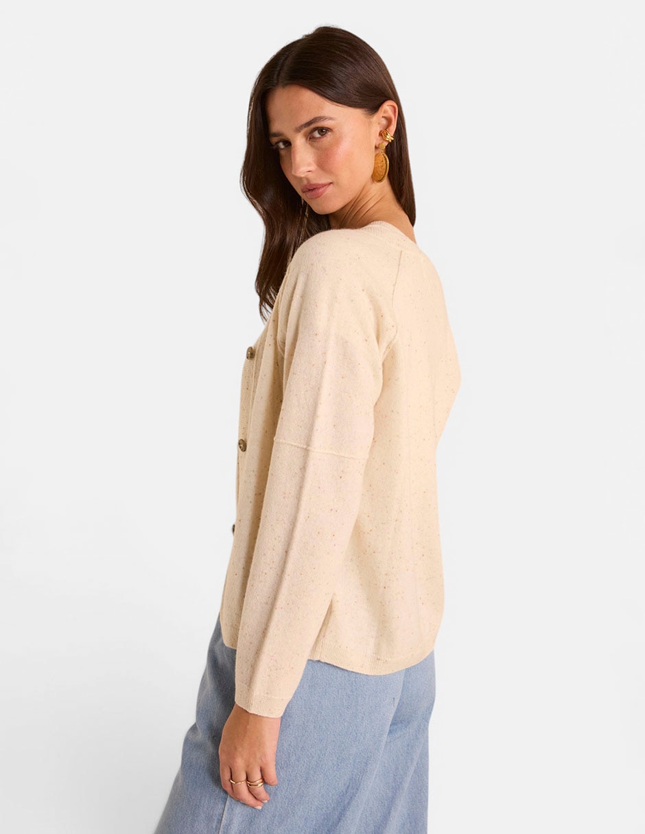 Suéter cuello redondo para mujer