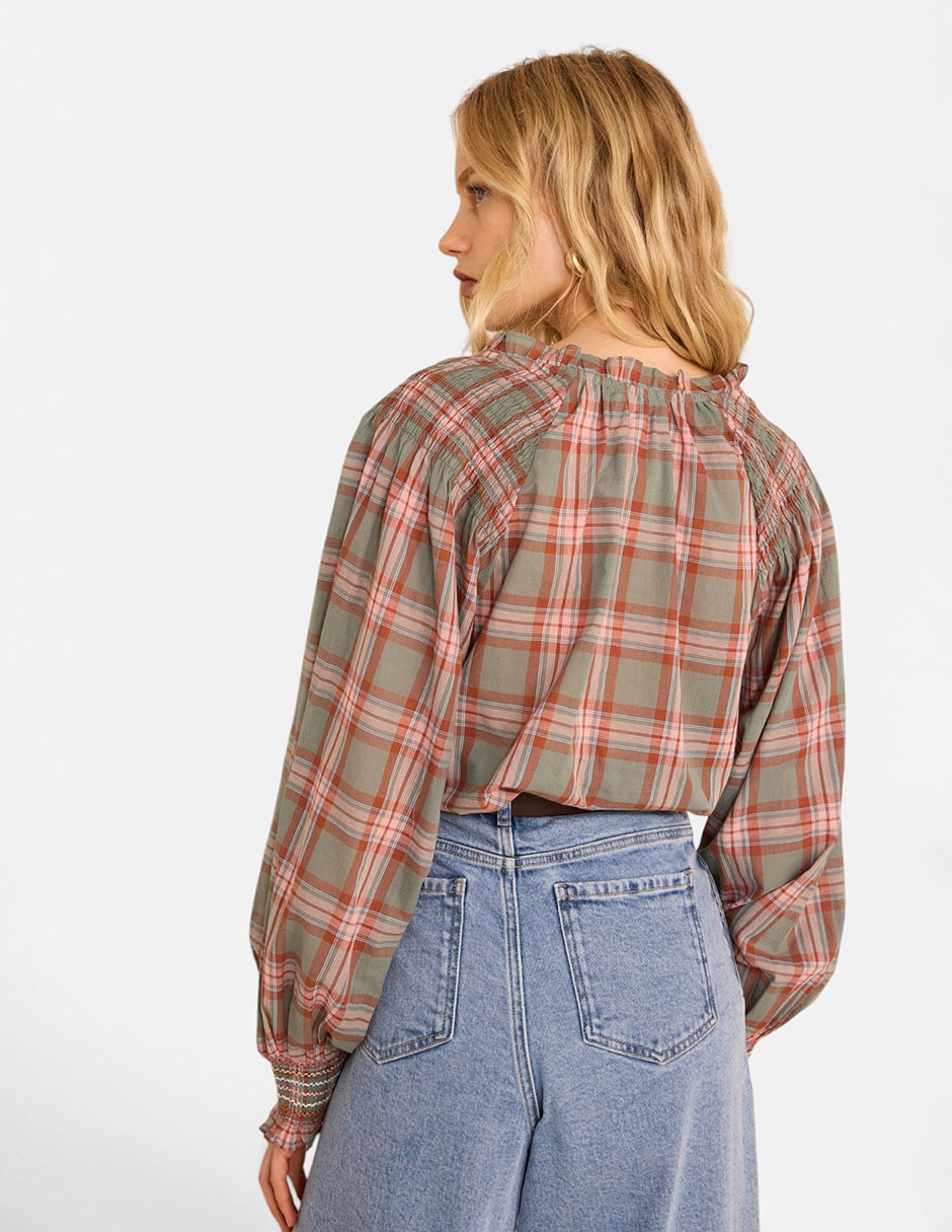 Blusa manga larga para mujer 4