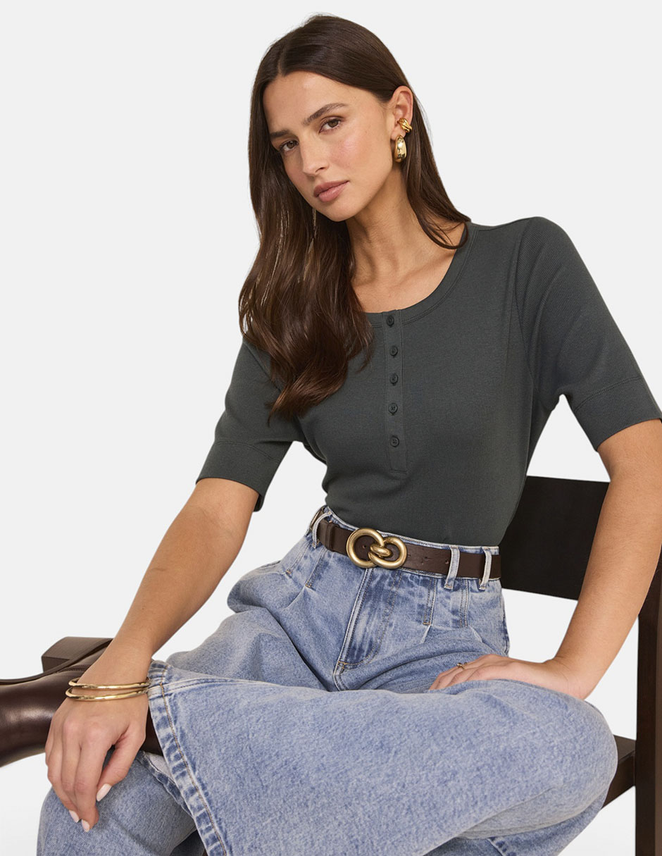 Blusa manga corta para mujer 4