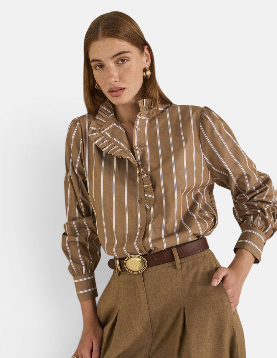Blusa manga larga para mujer