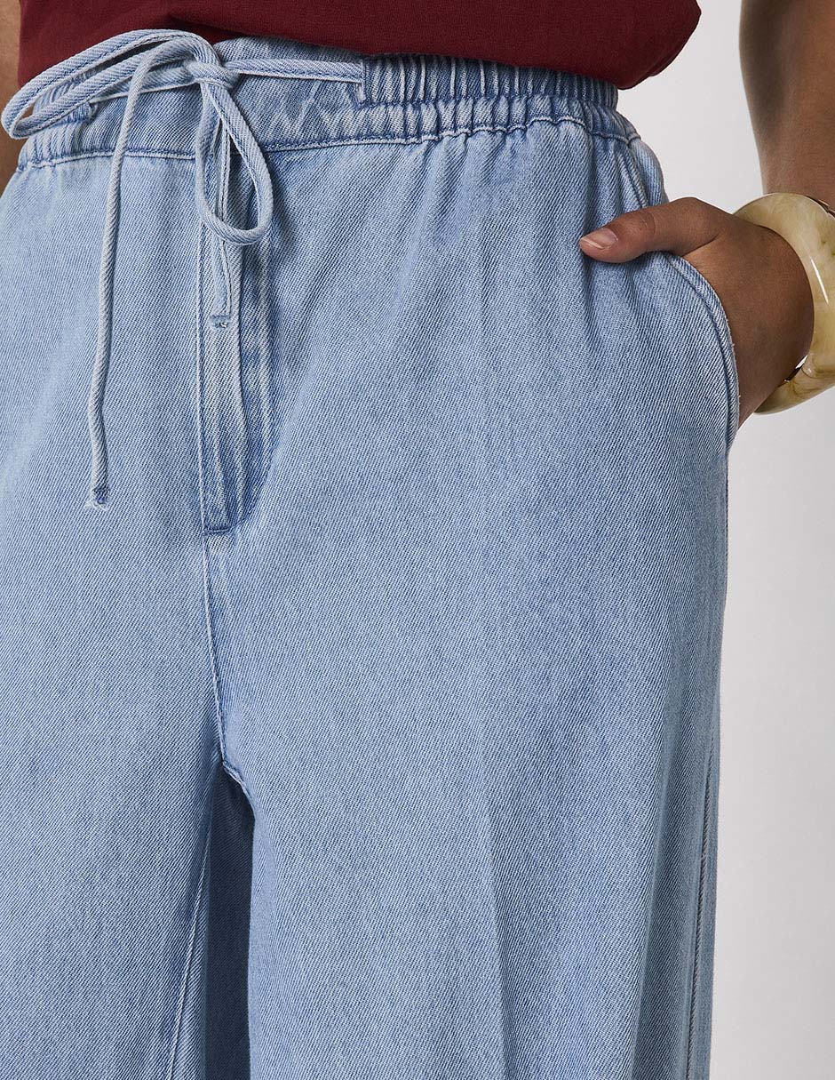 Jeans realxed wide leg para mujer 3