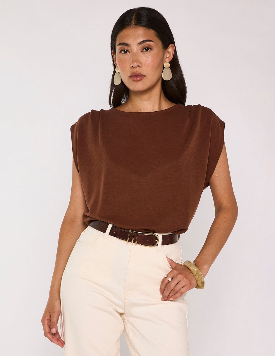 Blusa cuello redondo para mujer Blusa cuello redondo para mujer