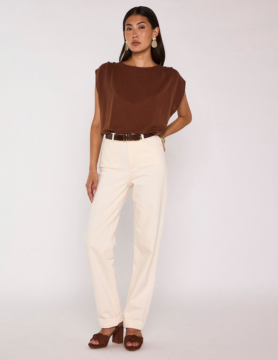 Blusa cuello redondo para mujer 3