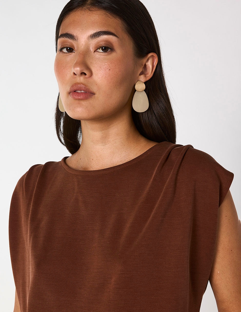 Blusa cuello redondo para mujer 4