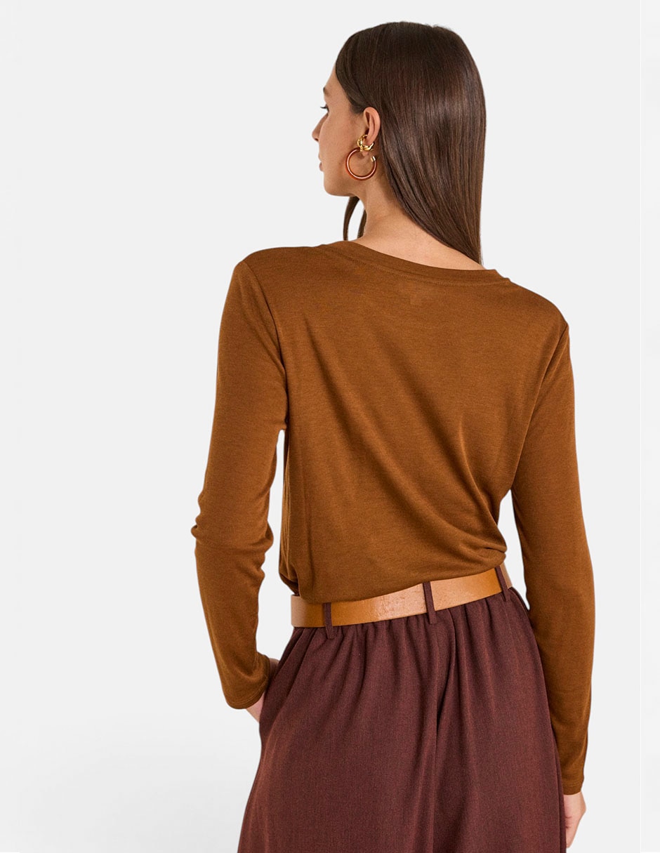 Suéter cuello redondo para mujer 3