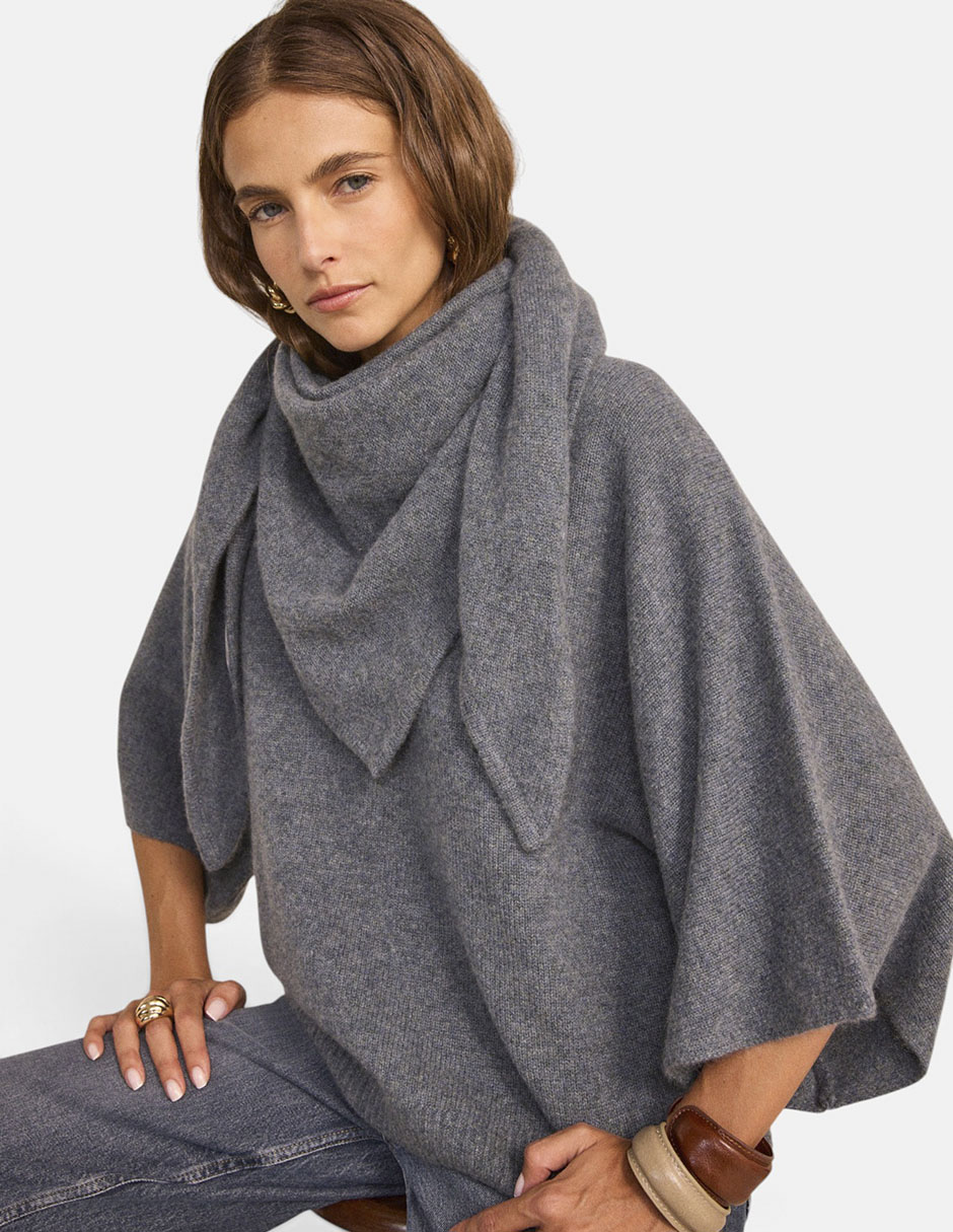 Poncho maison cashmere 4